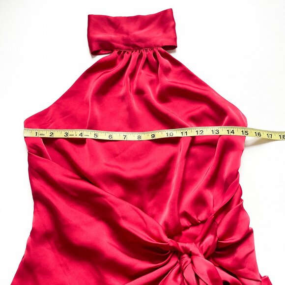 Ramy Brook Daphne Wrap Blouse Rouge Red Size 0 NEW NWT - Picture 6 of 10